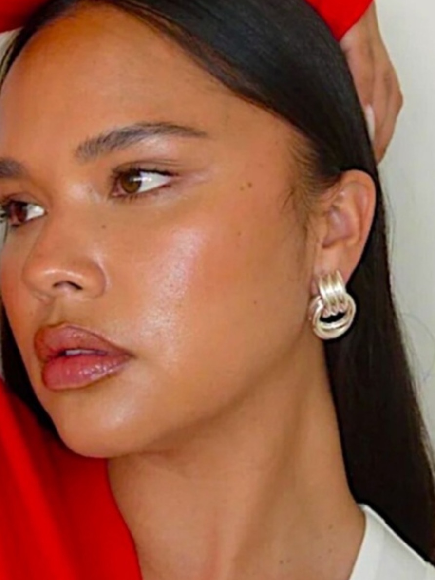 New Anthropologie Silver Mini Knot Earrings